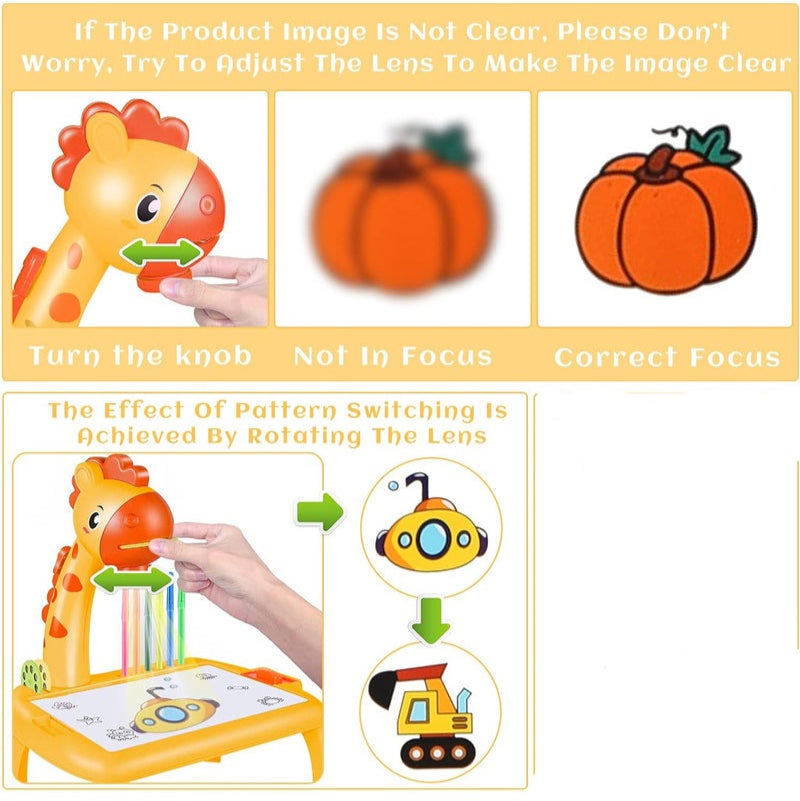 Giraffe Drawing Projector Table