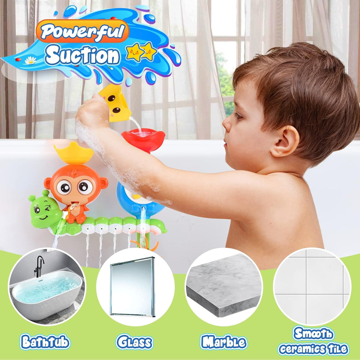 Baby Toddler Shower Toy - Googly Eyes and Spinning Gear
