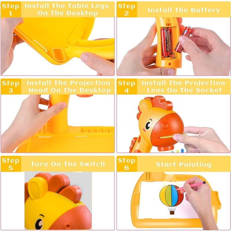 Giraffe Drawing Projector Table