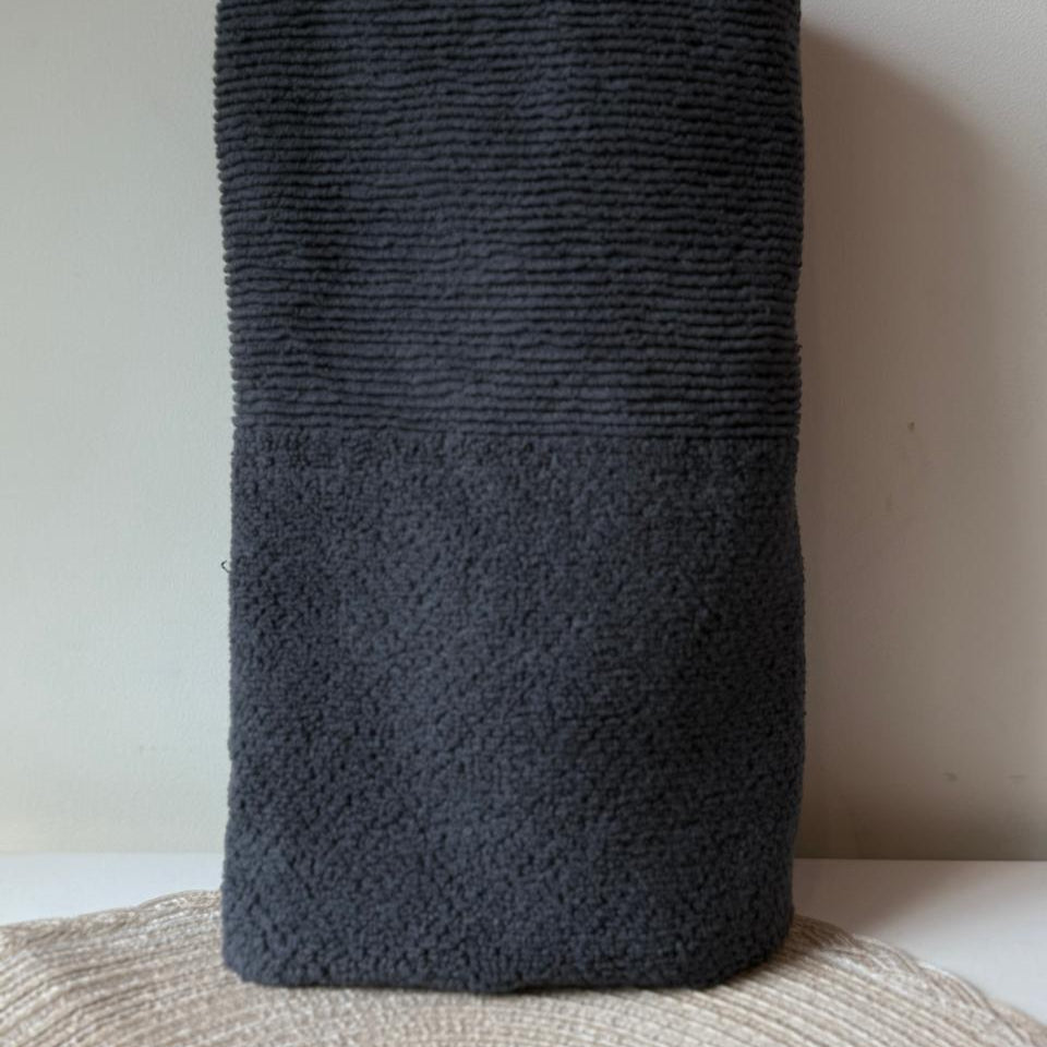Luxury Cotton Towels – Hand & Bath Towels - Charcoal Set of 2