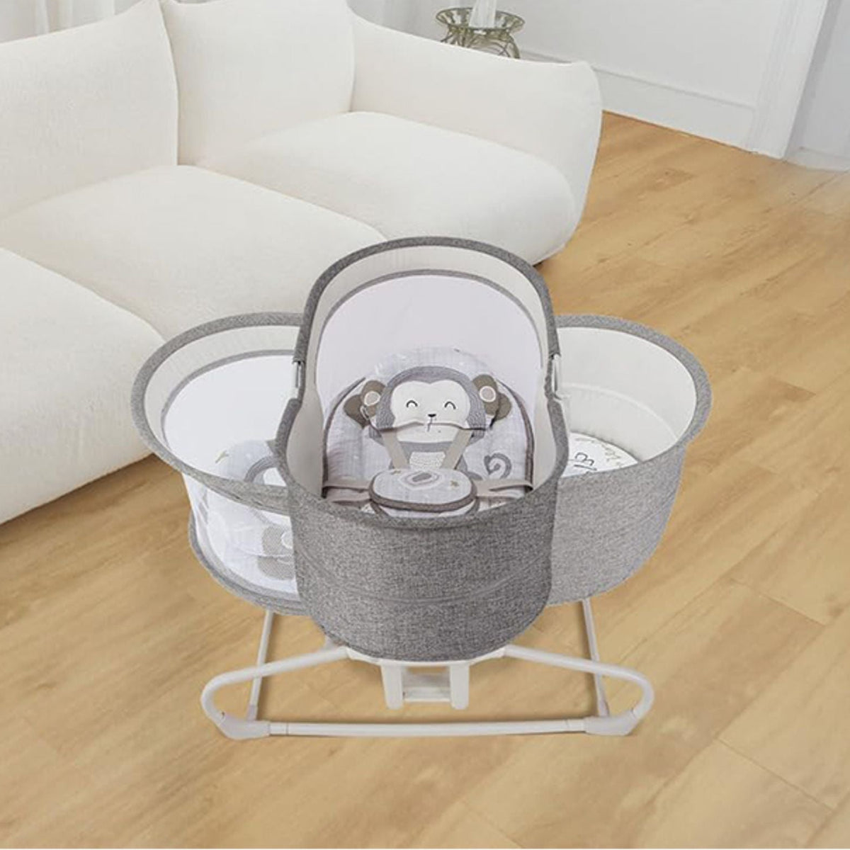 Mastela 4-in-1 Multifunctional Auto Swing Bassinet with Mosquito Net
