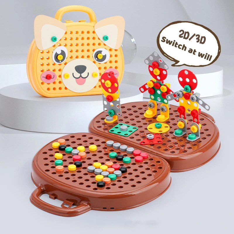 حقيبة سفر مصنوعة يدويًا من براغي | للأطفال والرضع