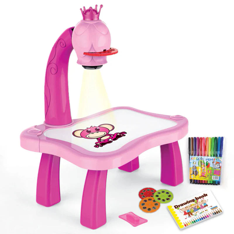 LED Projector Art Painting Table for Kids