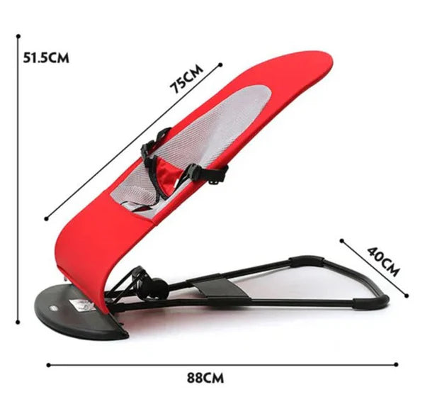 Baby Balance Bouncer with Adjustable Seat Belt - Red