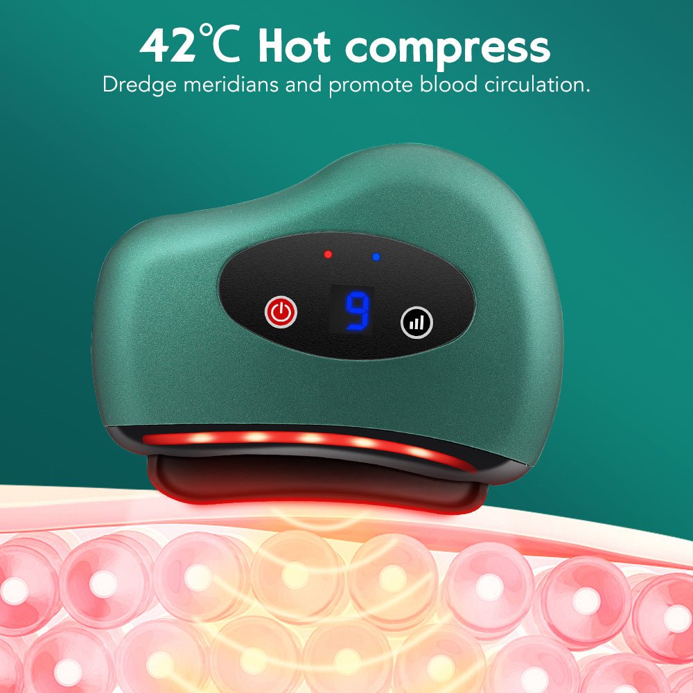 GlowTherm Gua Sha Pro Heated Vibrating Face & Body Massager Souqlee GlowTherm Gua Sha Pro Heated Vibrating Face & Body Massager Souqlee