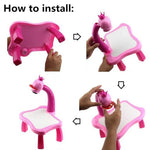 LED Projector Art Painting Table for Kids