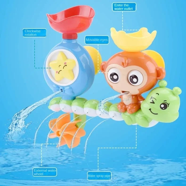 Baby Toddler Shower Toy - Googly Eyes and Spinning Gear