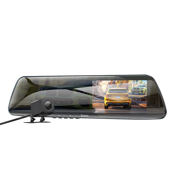 HOCO DV4 4.5-inch Rearview Mirror Driving Recorder (dual-channel) | Dash Cams