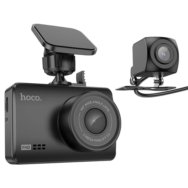 HOCO DV3 Driving Recorder with Display (dual-channel) | Dash Cams