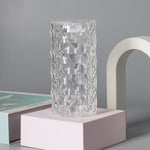 Crystal Rose Atmosphere Lamp – Elegant Bedside Night Light 🌹✨