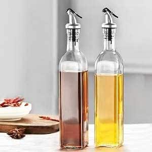 500ml Glass Oil Dispenser Bottle - 2pcs