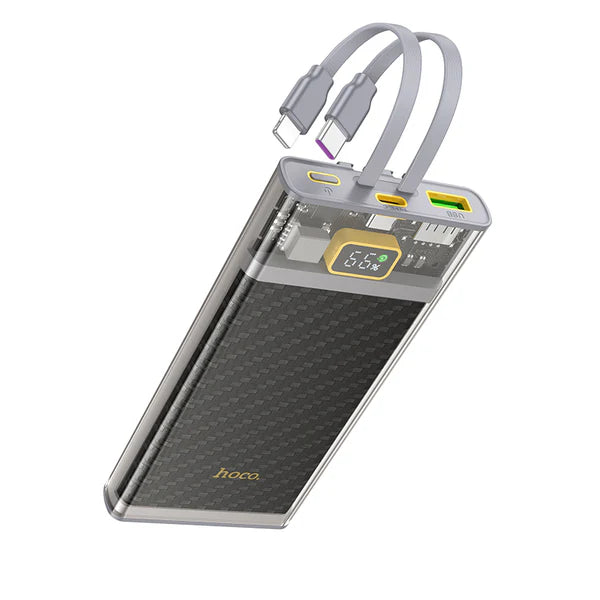 HOCO J104 Discovery Edition 22.5W Fully Compatible Power Bank with Cable 10000mAh