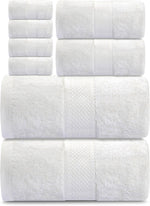 Premium Cotton Bath Towel Set – 2 Pcs Ultra Soft, Quick-Dry, Highly Absorbent Towels