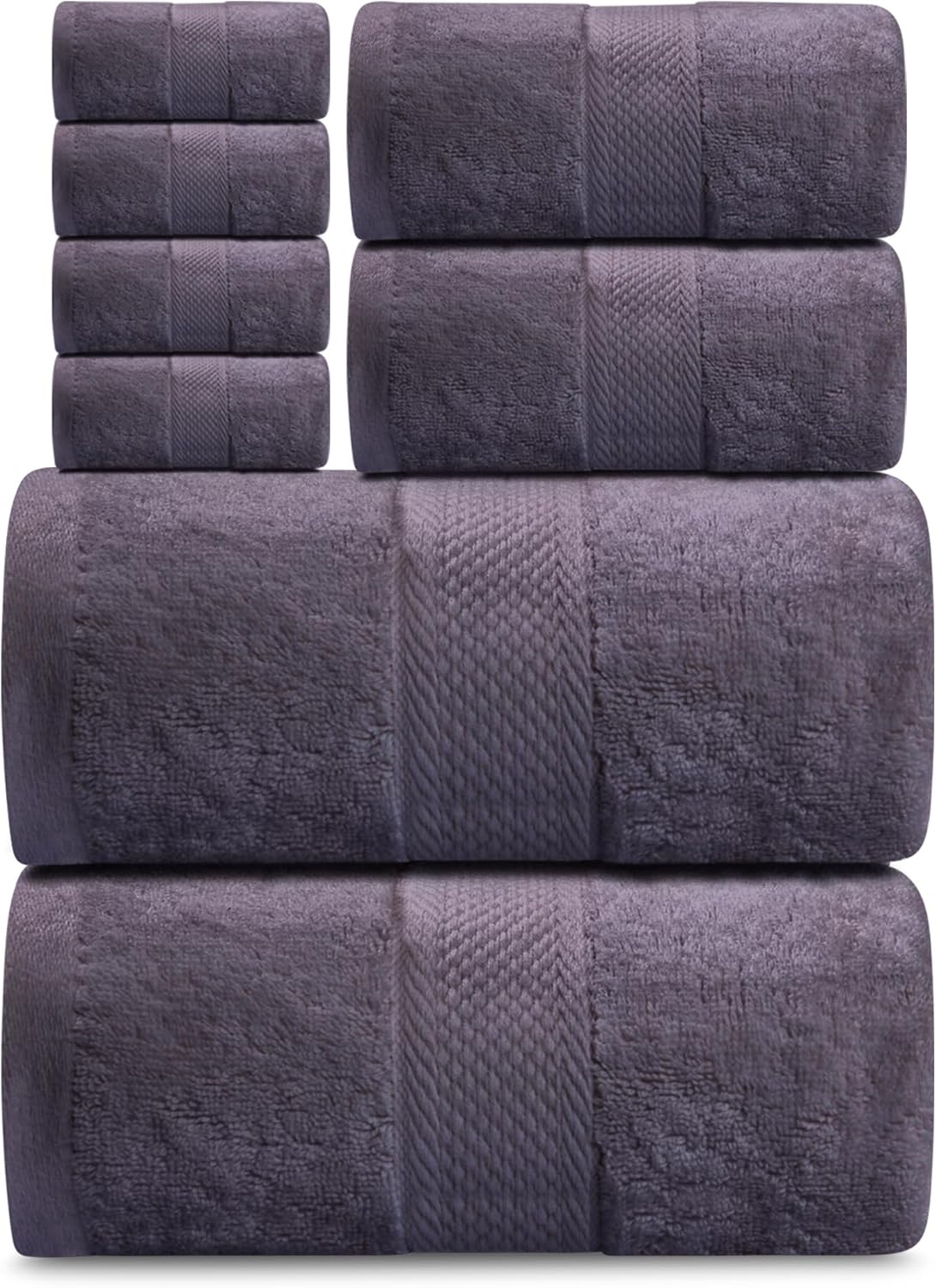 Premium Cotton Towel Set – 8 Pcs Ultra Soft, Quick-Dry, Highly Absorbent Towels