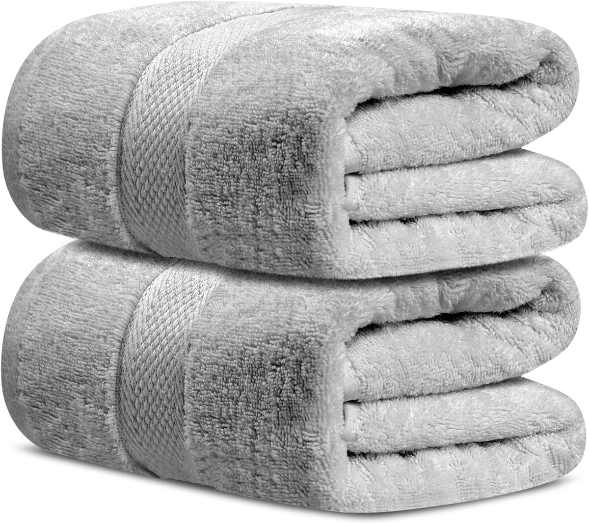 Premium Cotton Bath Towel Set – 2 Pcs Ultra Soft, Quick-Dry, Highly Absorbent Towels