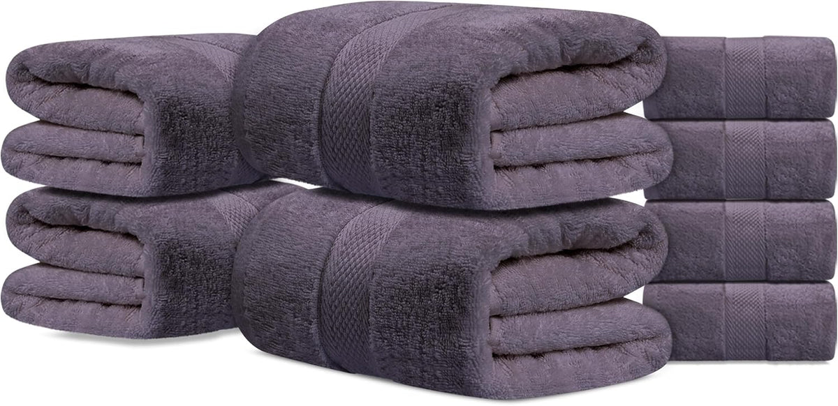 Premium Cotton Bath Towel Set – 2 Pcs Ultra Soft, Quick-Dry, Highly Absorbent Towels