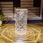 Crystal Rose Atmosphere Lamp – Elegant Bedside Night Light 🌹✨