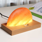 Sunrise Oriental LED Gift Table Salt Lamp With Mobile Wireless Charger