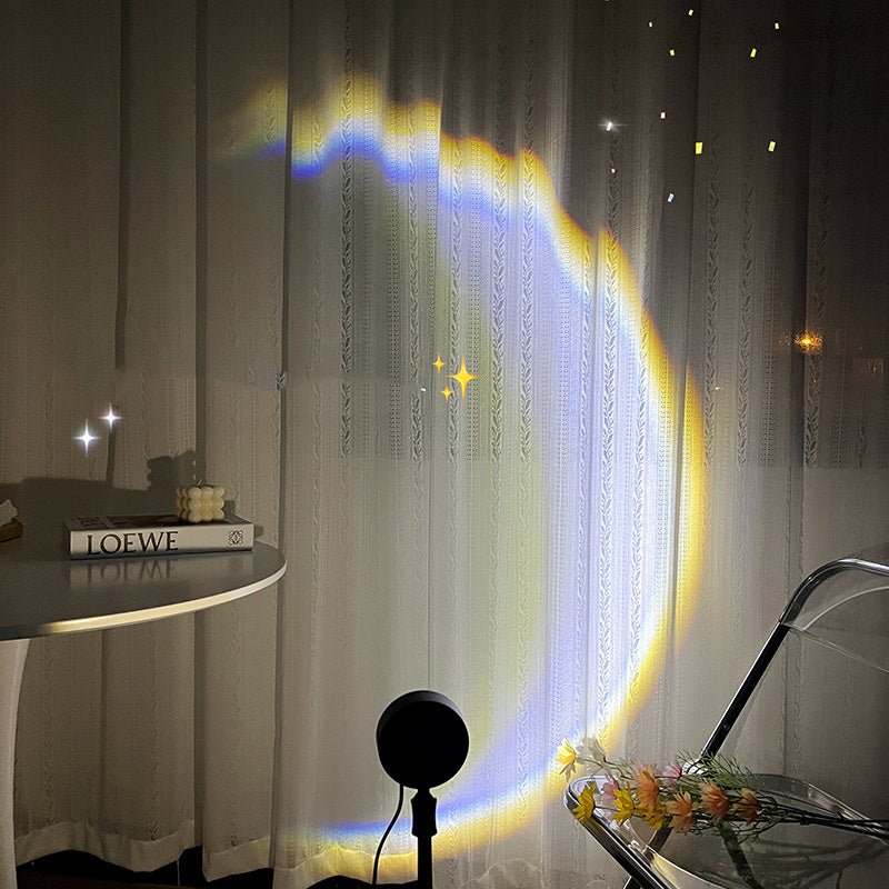 INS USB Moon Lamp – LED Rainbow Sunset Projector 🌙✨