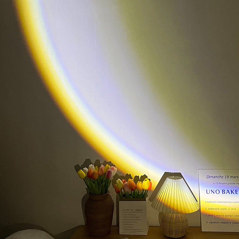 INS USB Moon Lamp – LED Rainbow Sunset Projector 🌙✨