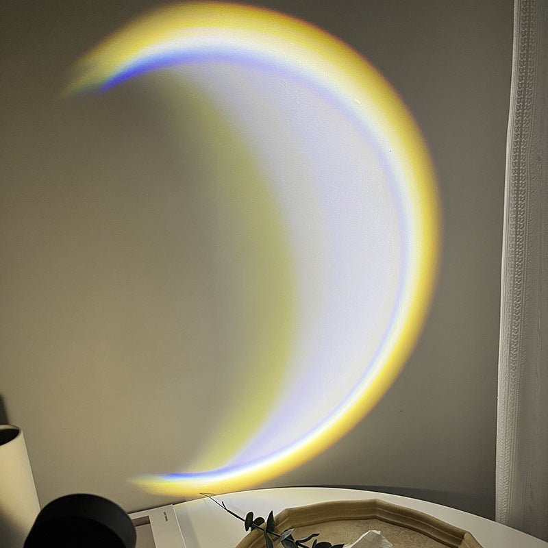 INS USB Moon Lamp – LED Rainbow Sunset Projector 🌙✨