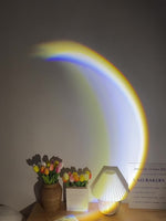 INS USB Moon Lamp – LED Rainbow Sunset Projector 🌙✨